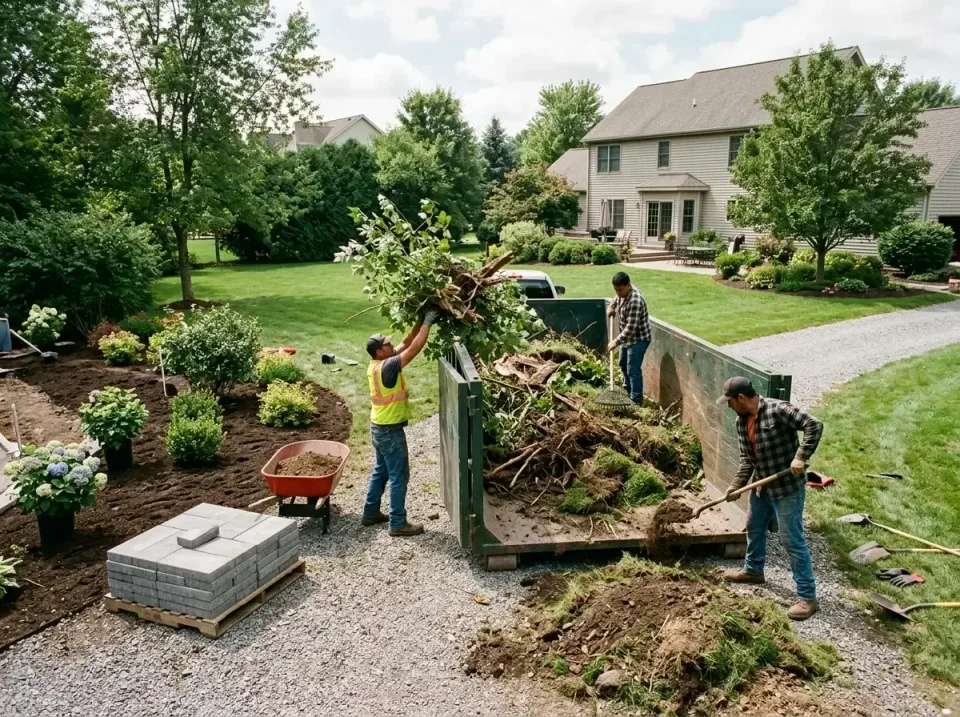 Roll-off Dumpster — Residential Landscaping